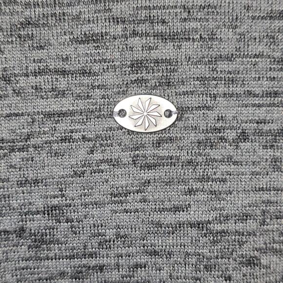 Athleta Cowl Neck Thumbhole Pullover Gray Black Yoga Gym Athletic Pockets Small - Picture 5 of 8